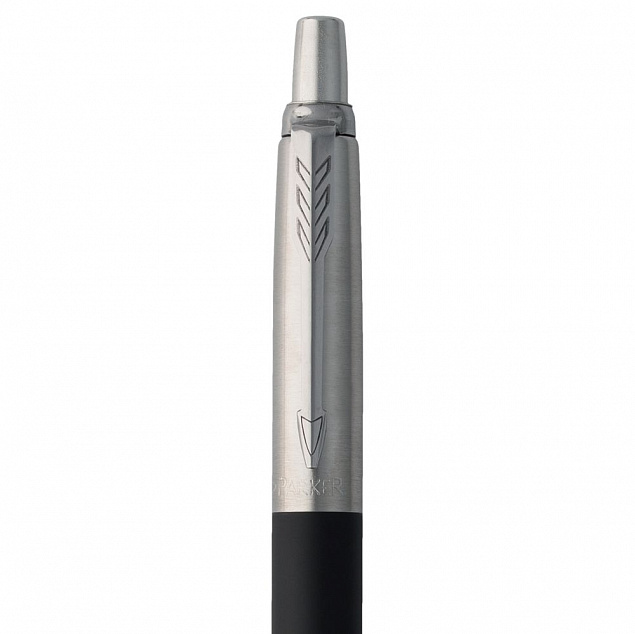 Ручка шариковая Parker Jotter Core K63, черный с серебристым с логотипом в Ставрополе заказать по выгодной цене в кибермаркете AvroraStore
