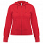 Толстовка женская Hooded Full Zip красная с логотипом в Ставрополе заказать по выгодной цене в кибермаркете AvroraStore