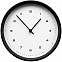 Часы настенные Flash, белые с черным с логотипом в Ставрополе заказать по выгодной цене в кибермаркете AvroraStore