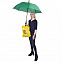 Зонт-трость HALRUM, пластиковая ручка, полуавтомат с логотипом в Ставрополе заказать по выгодной цене в кибермаркете AvroraStore
