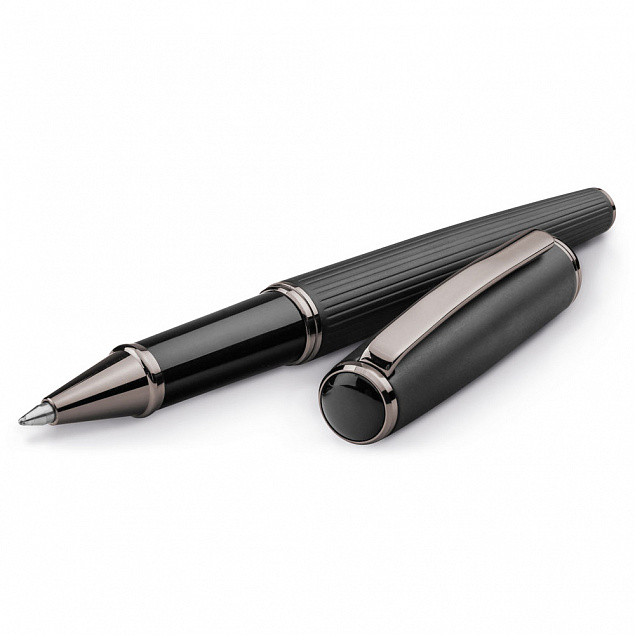 Письменный набор IMPERIO, ручка и ручка-роллер, черный с логотипом в Ставрополе заказать по выгодной цене в кибермаркете AvroraStore