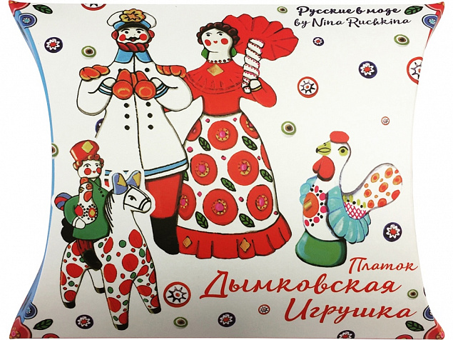 Платок Дымковская игрушка с логотипом в Ставрополе заказать по выгодной цене в кибермаркете AvroraStore