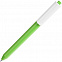 Ручка шариковая Pigra P03 Mat, светло-зеленая с белым с логотипом в Ставрополе заказать по выгодной цене в кибермаркете AvroraStore