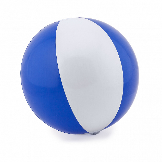 Мяч надувной SAONA, Белый/Королевский синий с логотипом в Ставрополе заказать по выгодной цене в кибермаркете AvroraStore