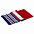 Шарф Happy View, красный с синим с логотипом в Ставрополе заказать по выгодной цене в кибермаркете AvroraStore