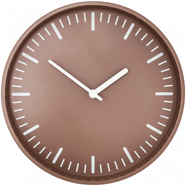 Часы настенные Bijou, серо-бежевые с логотипом в Ставрополе заказать по выгодной цене в кибермаркете AvroraStore