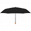 Зонт складной Nature Mini, черный с логотипом в Ставрополе заказать по выгодной цене в кибермаркете AvroraStore