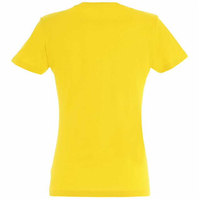 Футболка женская Imperial Women 190, желтая с логотипом в Ставрополе заказать по выгодной цене в кибермаркете AvroraStore
