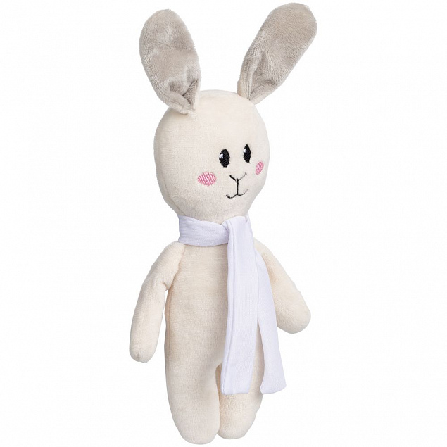Игрушка Beastie Toys, заяц с белым шарфом с логотипом в Ставрополе заказать по выгодной цене в кибермаркете AvroraStore