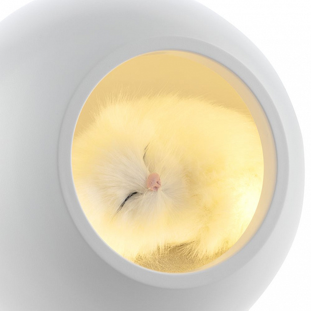 Беспроводная лампа-колонка Right Meow, белая с логотипом в Ставрополе заказать по выгодной цене в кибермаркете AvroraStore