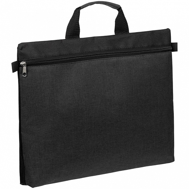 Конференц-сумка Melango, черная с логотипом в Ставрополе заказать по выгодной цене в кибермаркете AvroraStore