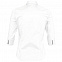 Рубашка женская с рукавом 3/4 EFFECT 140, белая с логотипом в Ставрополе заказать по выгодной цене в кибермаркете AvroraStore