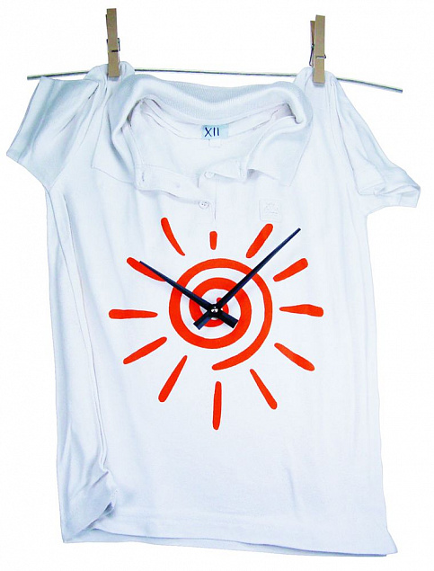 Часы «Рубашка», белые с логотипом в Ставрополе заказать по выгодной цене в кибермаркете AvroraStore