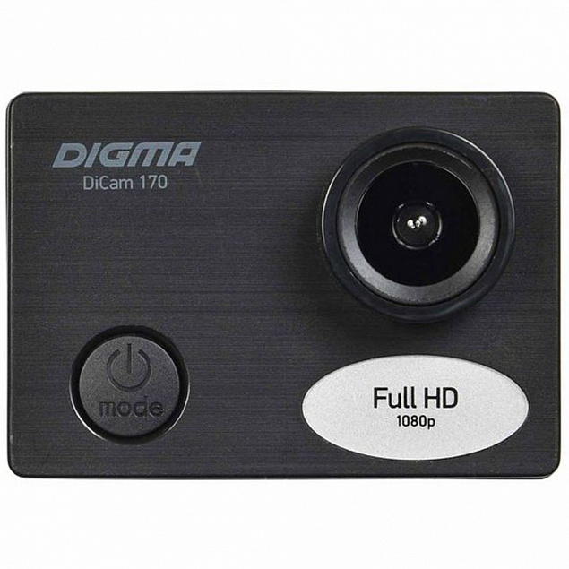Экшн-камера Digma DiCam 170, черная с логотипом в Ставрополе заказать по выгодной цене в кибермаркете AvroraStore
