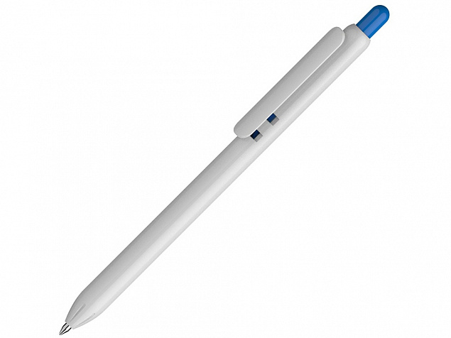 Ручка пластиковая шариковая Lio White с логотипом в Ставрополе заказать по выгодной цене в кибермаркете AvroraStore