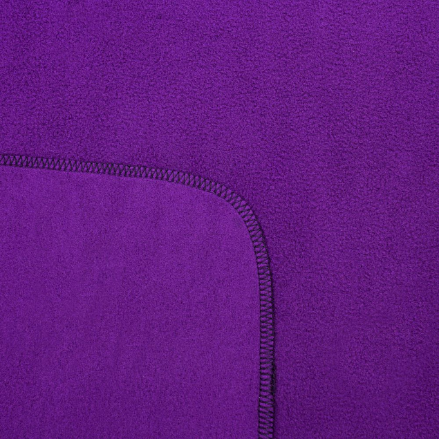 Флисовый плед Warm&Peace XL, фиолетовый с логотипом в Ставрополе заказать по выгодной цене в кибермаркете AvroraStore