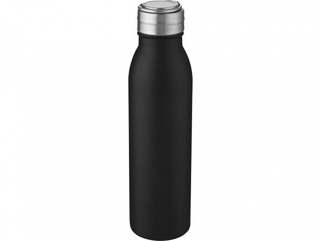 Harper, спортивная бутылка из нержавеющей стали объемом 700 мл с металлической петлей, черный с логотипом в Ставрополе заказать по выгодной цене в кибермаркете AvroraStore