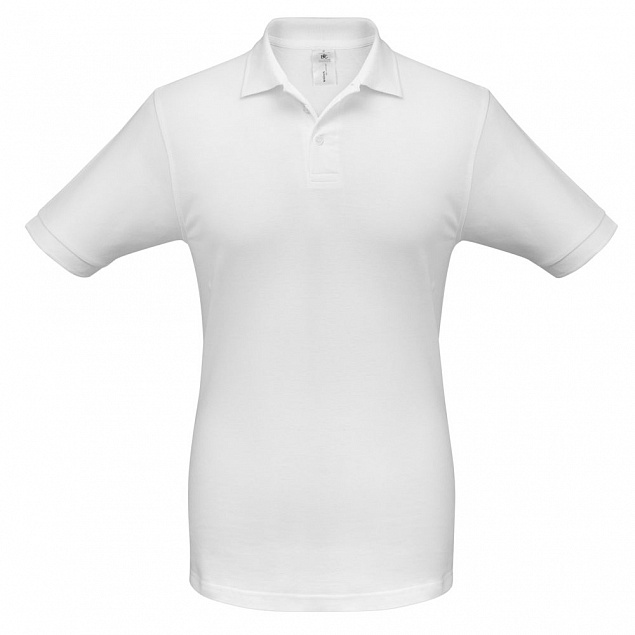 Рубашка поло Safran белая с логотипом в Ставрополе заказать по выгодной цене в кибермаркете AvroraStore