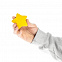 Антистресс «Звезда», желтый с логотипом в Ставрополе заказать по выгодной цене в кибермаркете AvroraStore