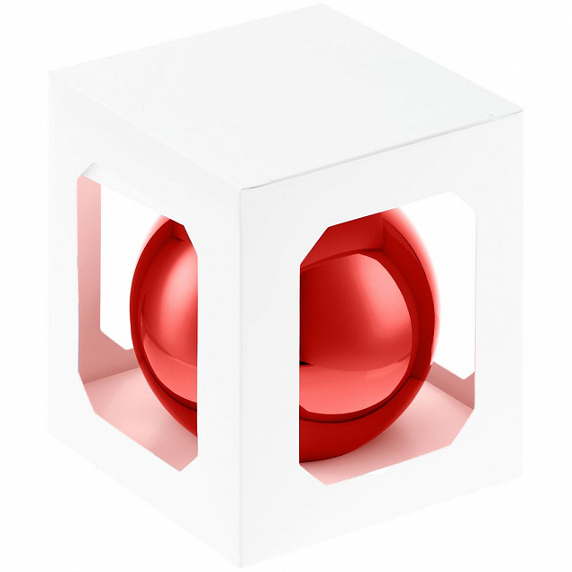 Елочный шар Finery Gloss, 10 см, глянцевый красный с логотипом в Ставрополе заказать по выгодной цене в кибермаркете AvroraStore