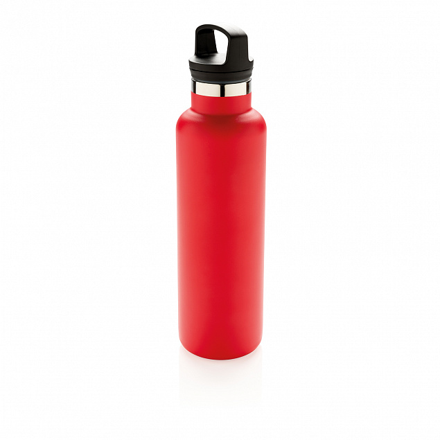 Герметичная вакуумная бутылка, красная с логотипом в Ставрополе заказать по выгодной цене в кибермаркете AvroraStore