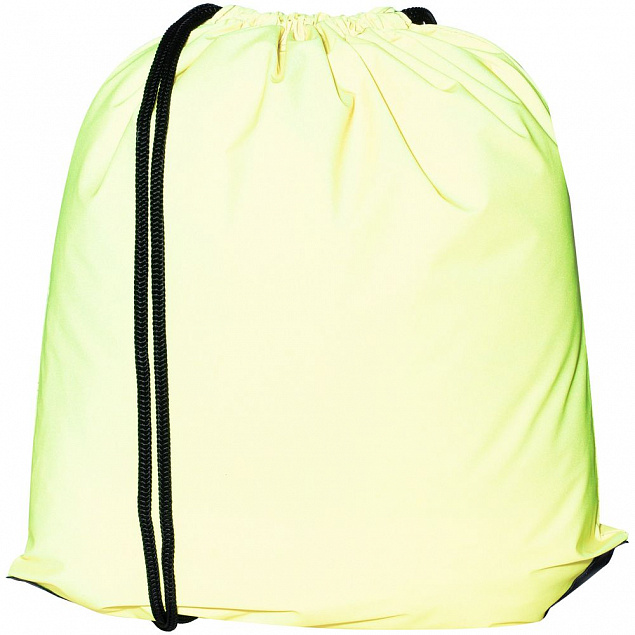 Рюкзак-мешок Manifest Color из светоотражающей ткани, желтый неон с логотипом в Ставрополе заказать по выгодной цене в кибермаркете AvroraStore