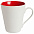 Кружка newBell матовая, белая с красным с логотипом в Ставрополе заказать по выгодной цене в кибермаркете AvroraStore