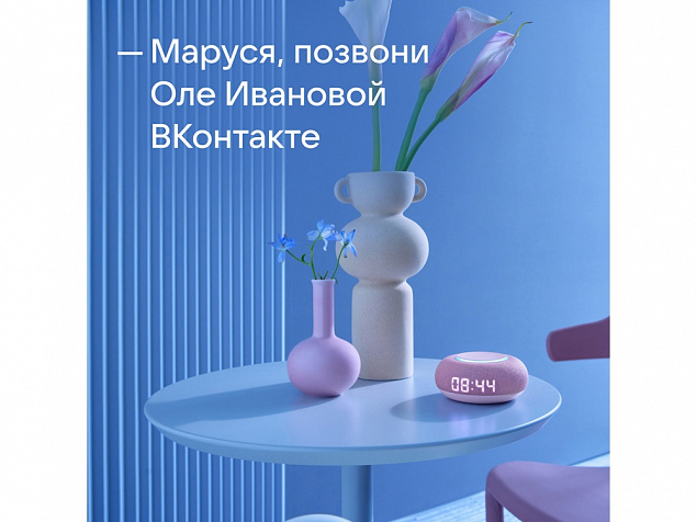 Умная колонка «Капсула Мини» с голосовым помощником Марусей с логотипом в Ставрополе заказать по выгодной цене в кибермаркете AvroraStore