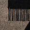 Палантин Charming, черный с бежевым с логотипом в Ставрополе заказать по выгодной цене в кибермаркете AvroraStore