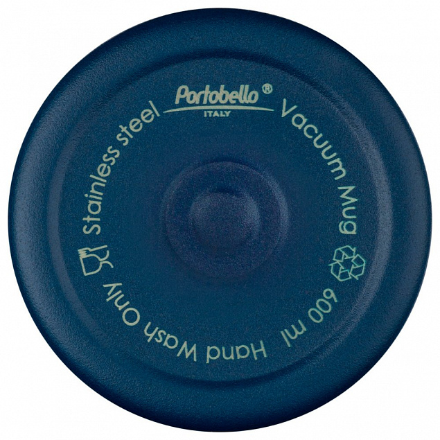 Термокружка вакуумная, Twist, 600 ml, темно-синяя с логотипом в Ставрополе заказать по выгодной цене в кибермаркете AvroraStore