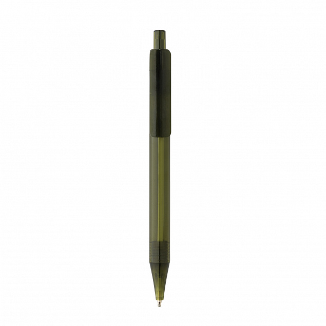 Ручка X8 из прозрачного rPET GRS с логотипом в Ставрополе заказать по выгодной цене в кибермаркете AvroraStore