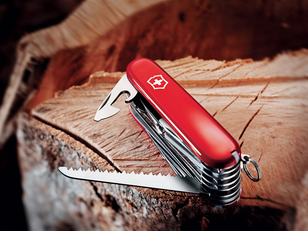 Нож перочинный «Swiss Champ», 91 мм, 33 функции с логотипом в Ставрополе заказать по выгодной цене в кибермаркете AvroraStore