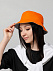 Панама Summer двусторонняя, оранжевая с серым с логотипом в Ставрополе заказать по выгодной цене в кибермаркете AvroraStore
