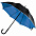 Зонт-трость Downtown, черный с синим с логотипом в Ставрополе заказать по выгодной цене в кибермаркете AvroraStore