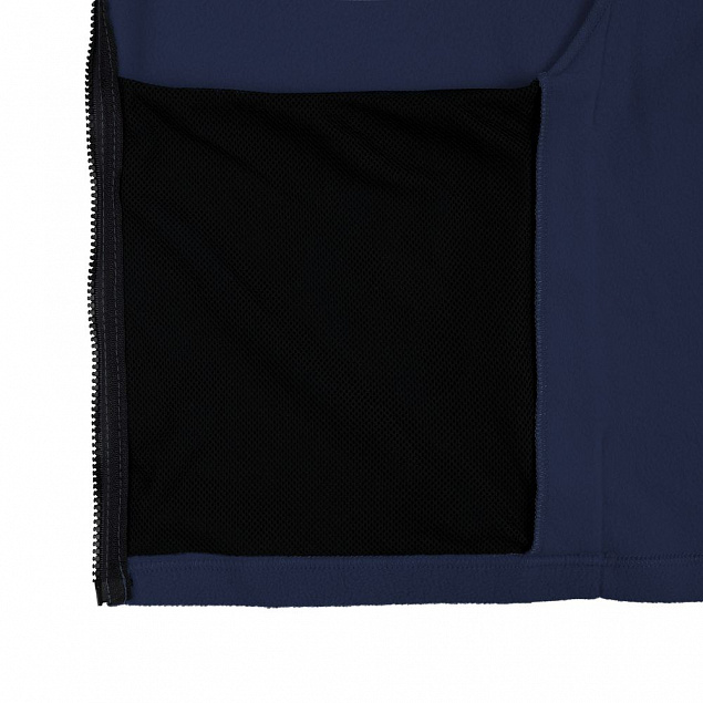 Куртка флисовая унисекс Manakin, темно-синяя с логотипом в Ставрополе заказать по выгодной цене в кибермаркете AvroraStore