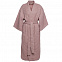Халат вафельный женский Boho Kimono, пыльно-розовый с логотипом в Ставрополе заказать по выгодной цене в кибермаркете AvroraStore