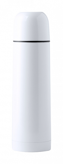 Термос,500 мл,белый с логотипом в Ставрополе заказать по выгодной цене в кибермаркете AvroraStore