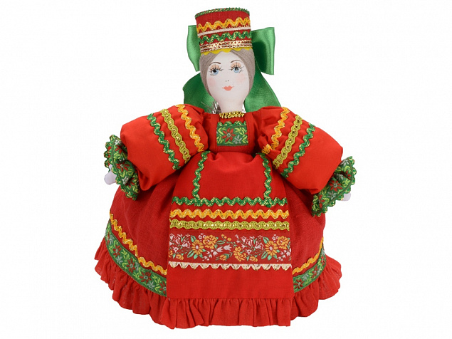 Подарочный набор Кремлевский: кукла на чайник, чайник заварной с росписью с логотипом в Ставрополе заказать по выгодной цене в кибермаркете AvroraStore