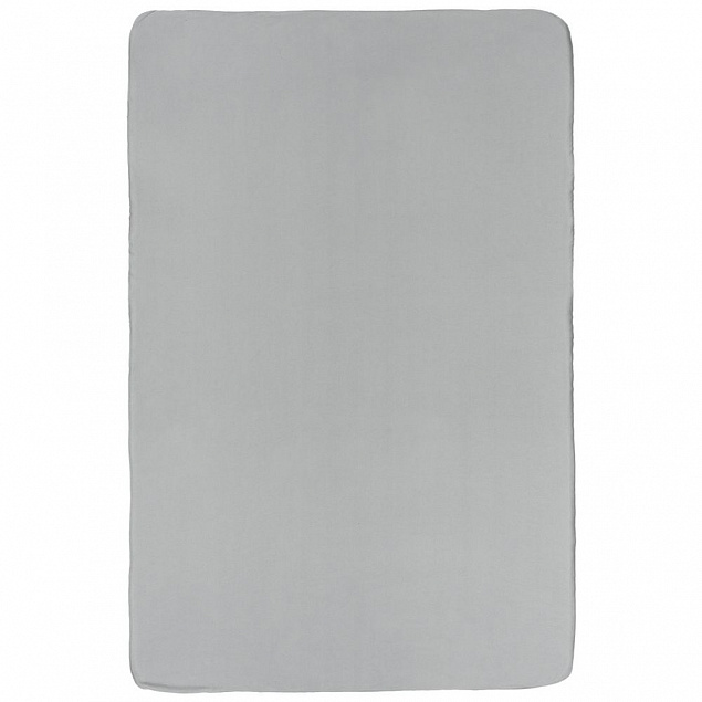 Флисовый плед Warm&Peace XL, серый с логотипом в Ставрополе заказать по выгодной цене в кибермаркете AvroraStore