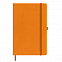 Бизнес-блокнот А5  "Silky", оранжевый,  твердая обложка,  в клетку с логотипом в Ставрополе заказать по выгодной цене в кибермаркете AvroraStore