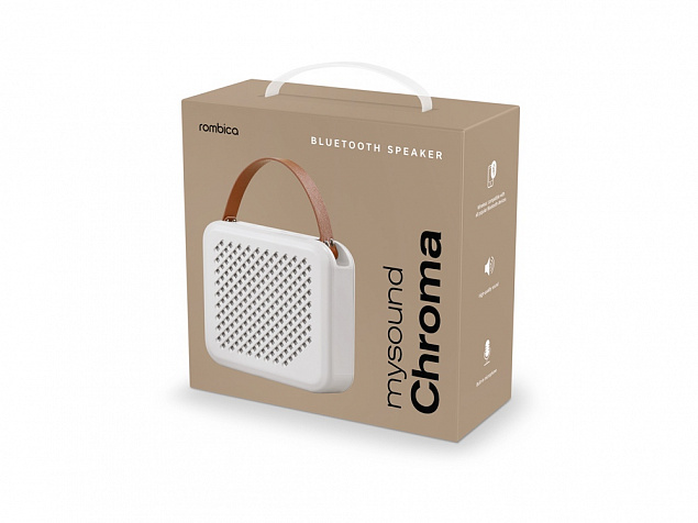 Портативная акустика Rombica mysound Chroma White с логотипом в Ставрополе заказать по выгодной цене в кибермаркете AvroraStore