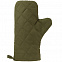Прихватка-рукавица «Большой шеф», темно-зеленая с логотипом в Ставрополе заказать по выгодной цене в кибермаркете AvroraStore