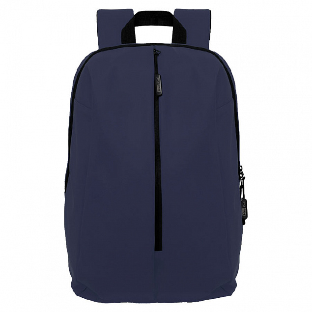 Рюкзак "Go", т.синий, 41 х 29 х15,5 см, 100% полиуретан с логотипом в Ставрополе заказать по выгодной цене в кибермаркете AvroraStore