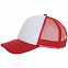 Бейсболка BUBBLE, красная с белым с логотипом в Ставрополе заказать по выгодной цене в кибермаркете AvroraStore