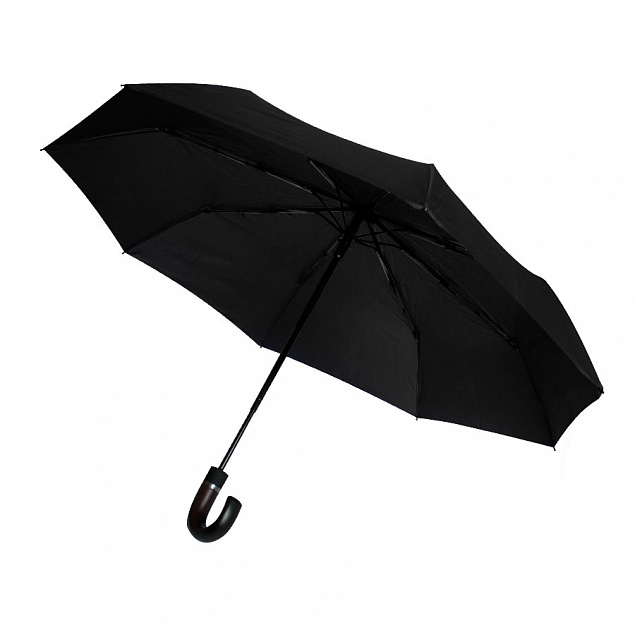 Автоматический противоштормовой зонт Конгресс - Черный AA с логотипом в Ставрополе заказать по выгодной цене в кибермаркете AvroraStore