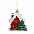 Ёлочная игрушка Домик (белый) с логотипом в Ставрополе заказать по выгодной цене в кибермаркете AvroraStore