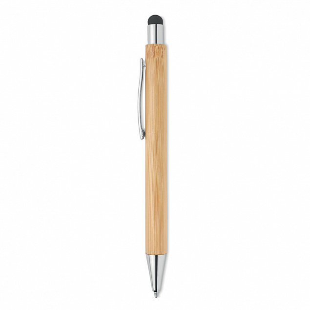 Бамбуковая ручка стилус с логотипом в Ставрополе заказать по выгодной цене в кибермаркете AvroraStore