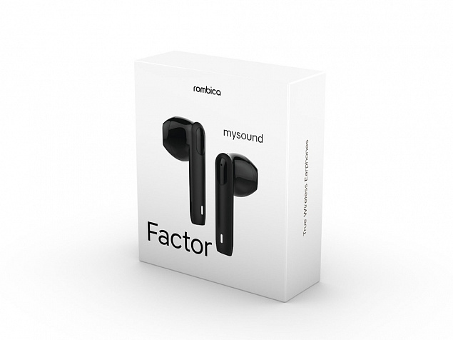 Наушники Rombica Mysound Factor Black с логотипом в Ставрополе заказать по выгодной цене в кибермаркете AvroraStore