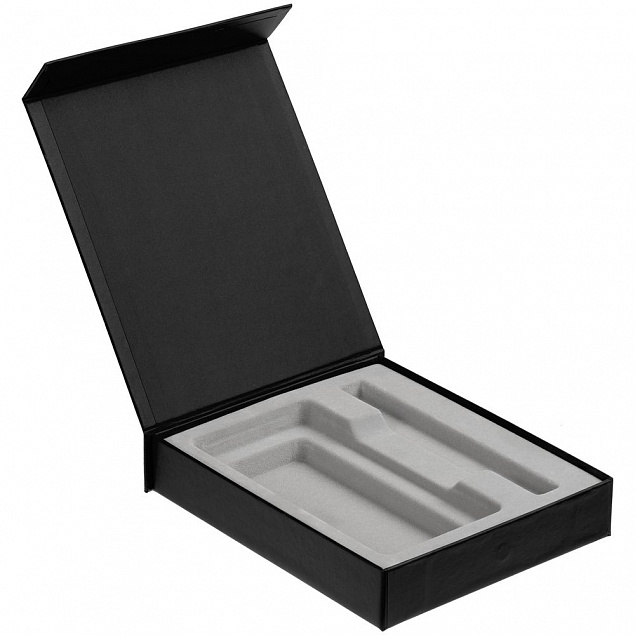Коробка Rapture для аккумулятора 10000 мАч и ручки, черная с логотипом в Ставрополе заказать по выгодной цене в кибермаркете AvroraStore