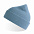 Шапка NELSON в рубчик с отворотом,100%  органический хлопок, темно-синий с логотипом в Ставрополе заказать по выгодной цене в кибермаркете AvroraStore